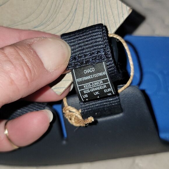 NWT Chaco K's Chillos Youth Active Blue Adjustable Strap Sandals Size 5 - Picture 5 of 9